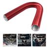 60-300cm Heater Flexible Aluminium Duct Hose Pipe 75mm Diameter Heat Resistant Inner Diameter 76mm-3 Meters (elongated) Red