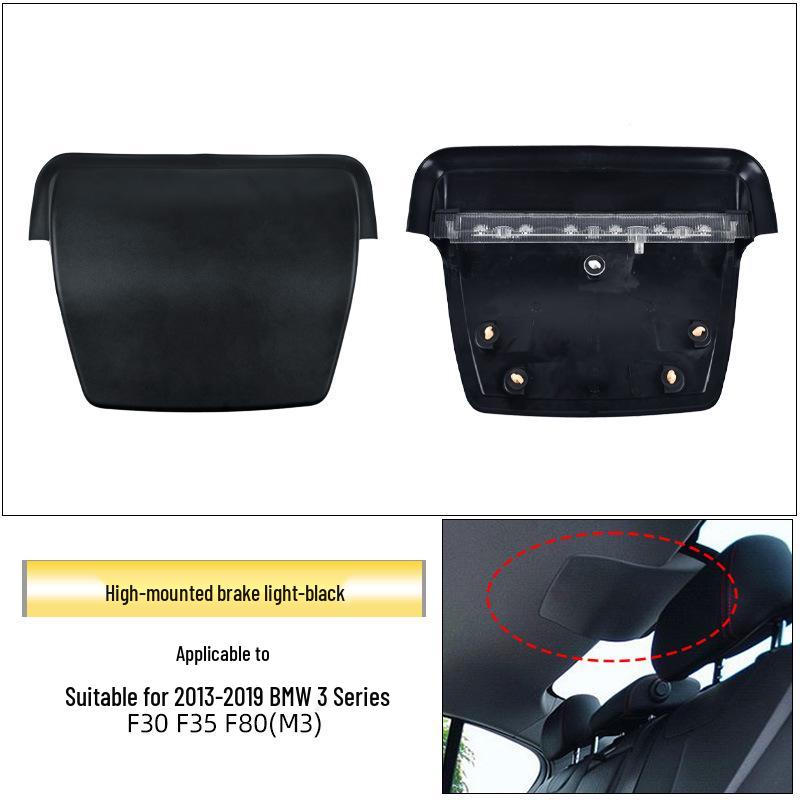 High-Mount Brake Light Cover for BMW 3 Series: 318i, 320, M3, F30, F35 - Rubber Strip Decoration