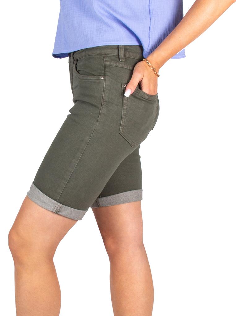 Krótkie Spodenki Jeansowe Szorty Damskie Elastyczne Bermudy Modne 46 3Xl