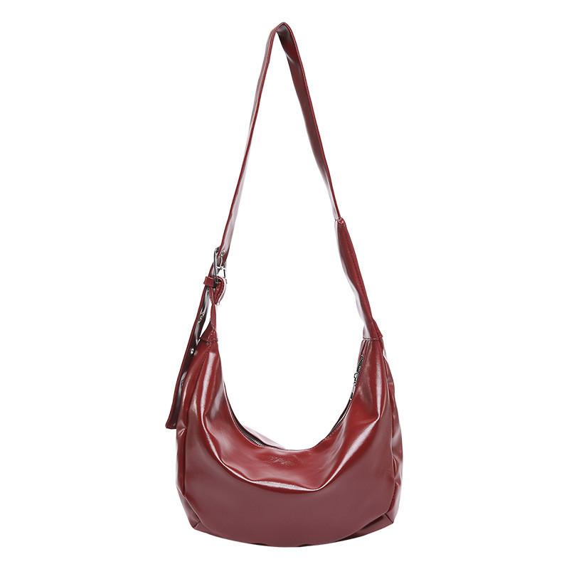 Dumpling Bag Contemporary For Women Roomy Commuter Crossbody Bag With Unique Dumpling Shape And Design