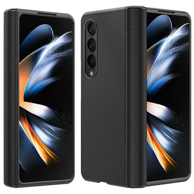 360 Fully Hinged Protective Case For Samsung Galaxy Z Fold 4 5g Luxury Leather Anti -Fall Armor Folding Case For Z Fold 4 Z Fold4