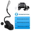 LED USB Rechargeable Portable Book Clip Lamp - Eye Protection Reading and Study Light