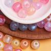100pcs 9.7*10.8mm 8 Colors Acrylic Round Loose Beads for Bracelets Earrings Necklace Jewelry Making Fashion DIY Accessories