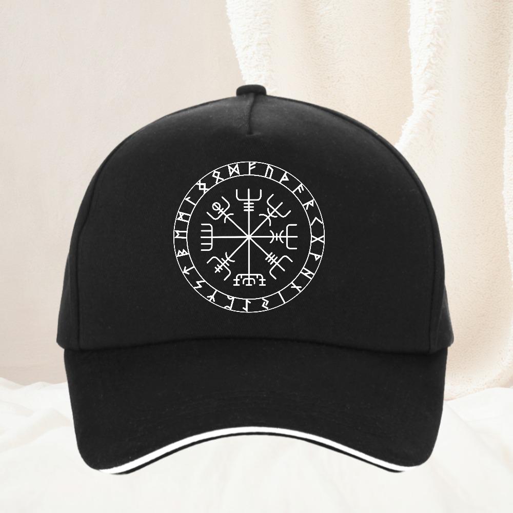 Viking Runic Compass Graphic hat Funny Trip Baseball Cap Fashion Casual Harajuku Unisex Women Adjustable Snapback hat