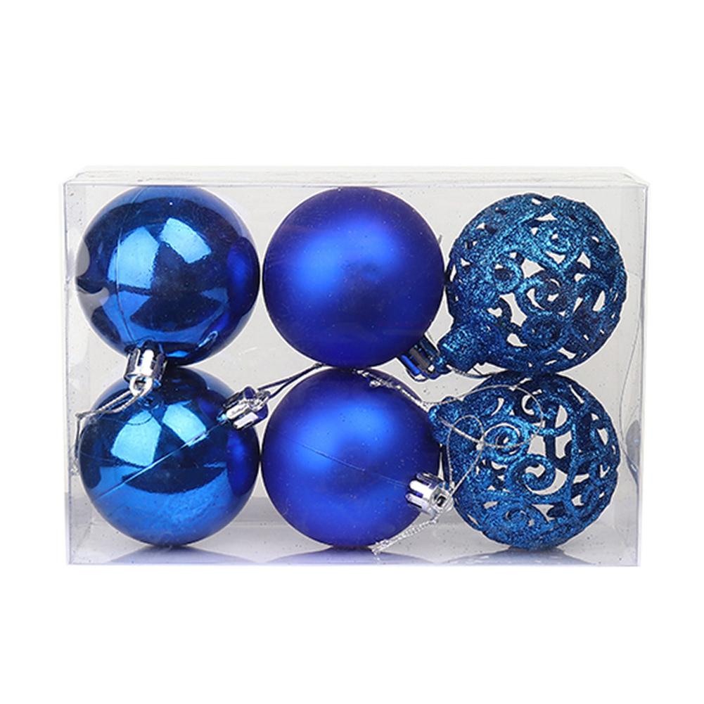 Christmas Balls, 6pcs 6cm/ 2.36inch Christmas Tree Ornaments Shatterproof Xmas Tree Baubles Christmas Ball Decorations for Home