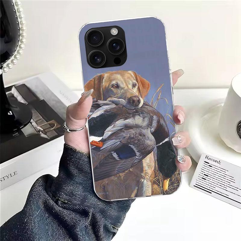 Hunter Hund Jakt Mjukt Telefonfodral För IPhone 11 17 Air 16E 16 Pro Max 15 + 14 Plus 13 Mini 12 Apple 7 SE 8 Fundas Coque 11 17 A