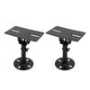 1 Pair Speaker Stand Thickened Metal Wall Ceiling Mount Speaker Bracket with Telescopic Rod for