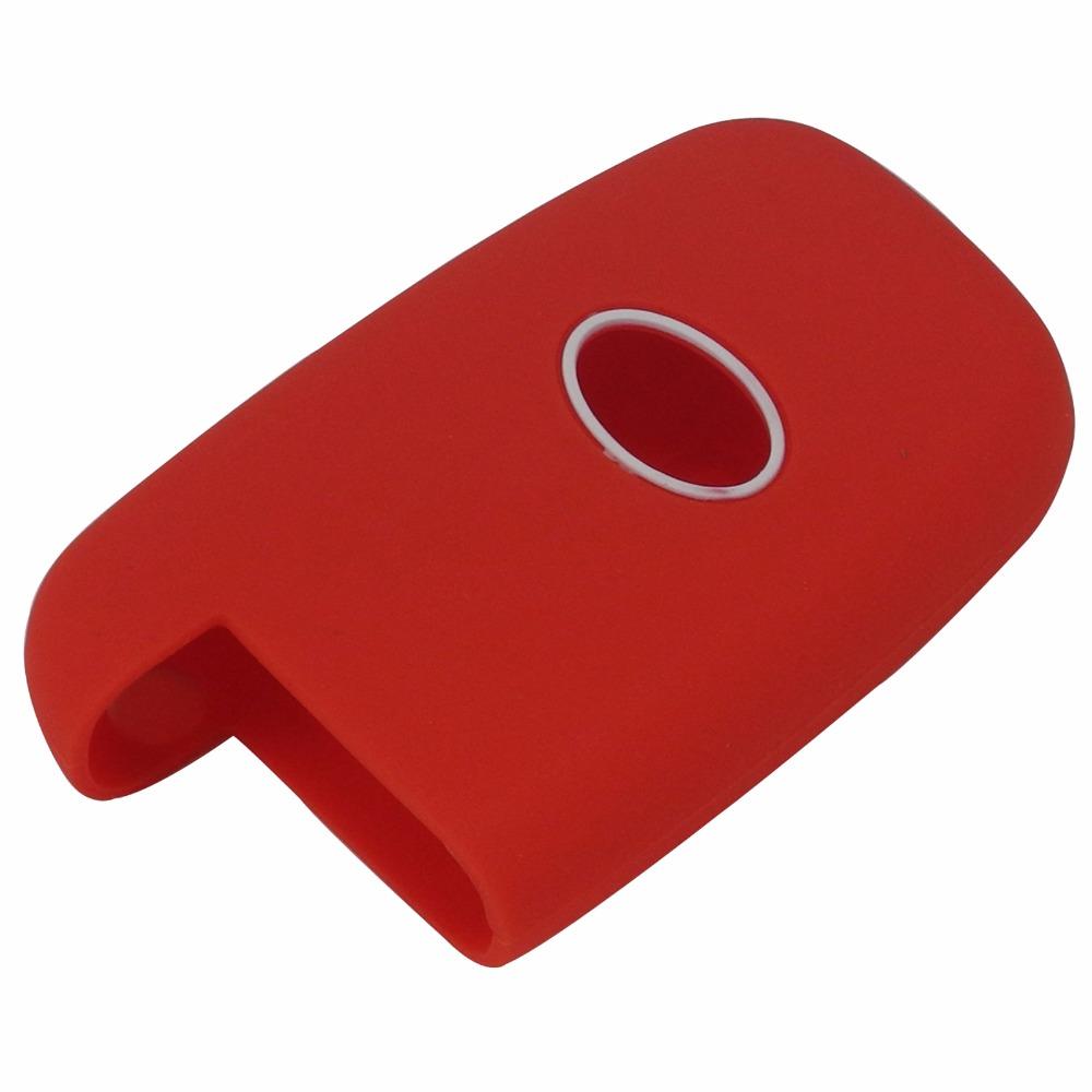 jingyuqin Remote 4 Buttons Silicone Car Key Cover Case For KIA K3 K5 Sorento Carens Cerato Forte Car Rubber Key Case Fob