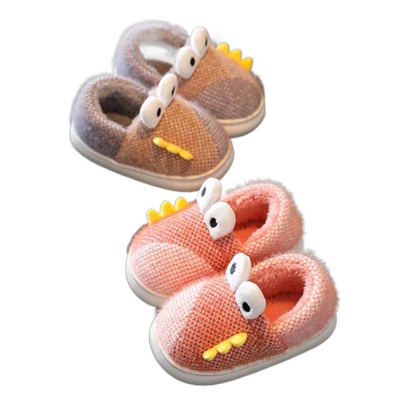 Kinder Cartoon Winterschuhe - Rutschfeste Hausschuhe für Jungen & Mädchen mit Samt, Eltern-Kind-Passform