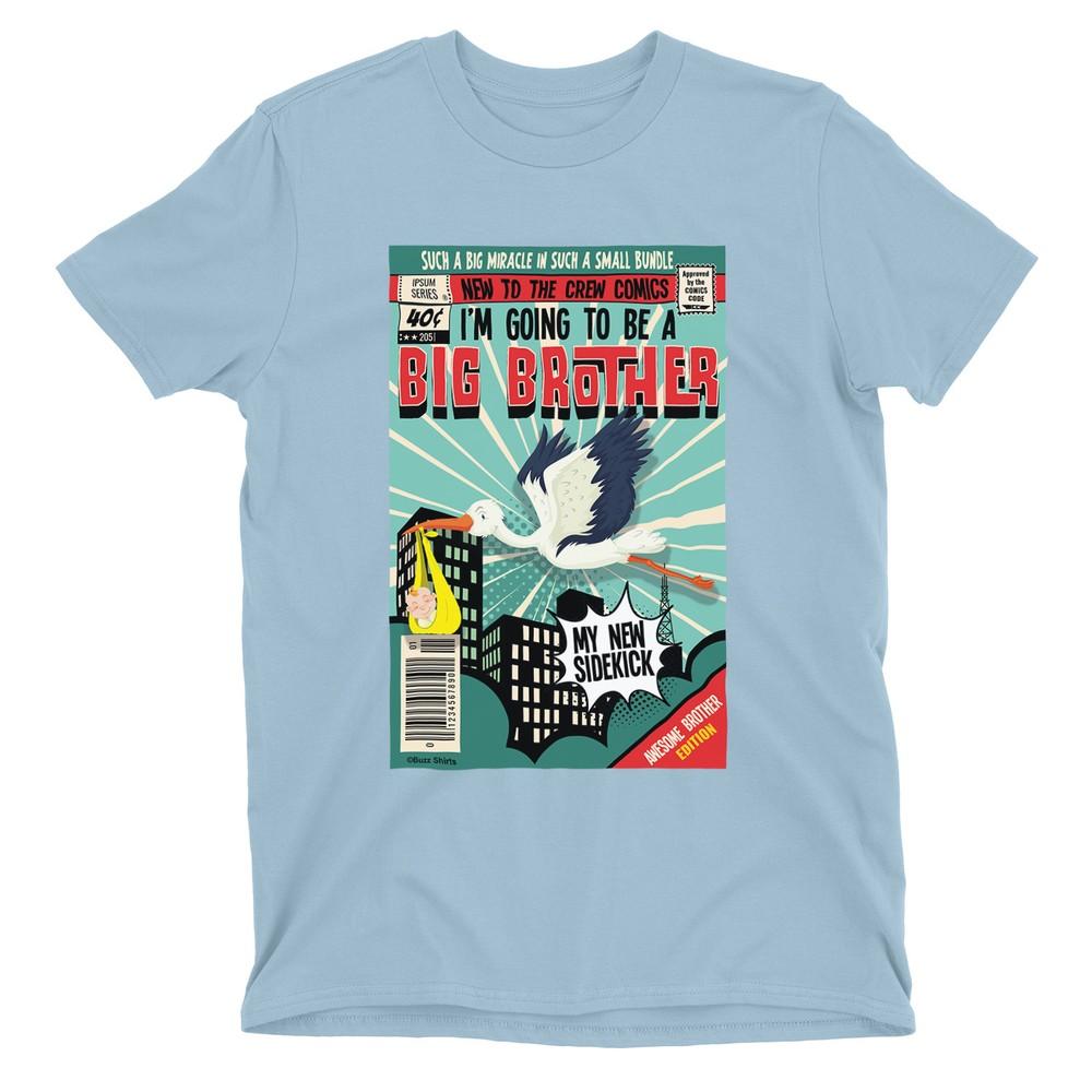 

Буду БОЛЬШИМ БРАТОМ МАЛЬЧИКИ Футболка КОМИКС Дети Малыш Объявление о беременности 4XL