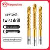 Tiangong Titanium-Plated Multifunctional Serrated Drill Bit Set (3-8mm) for Woodworking and Cutting