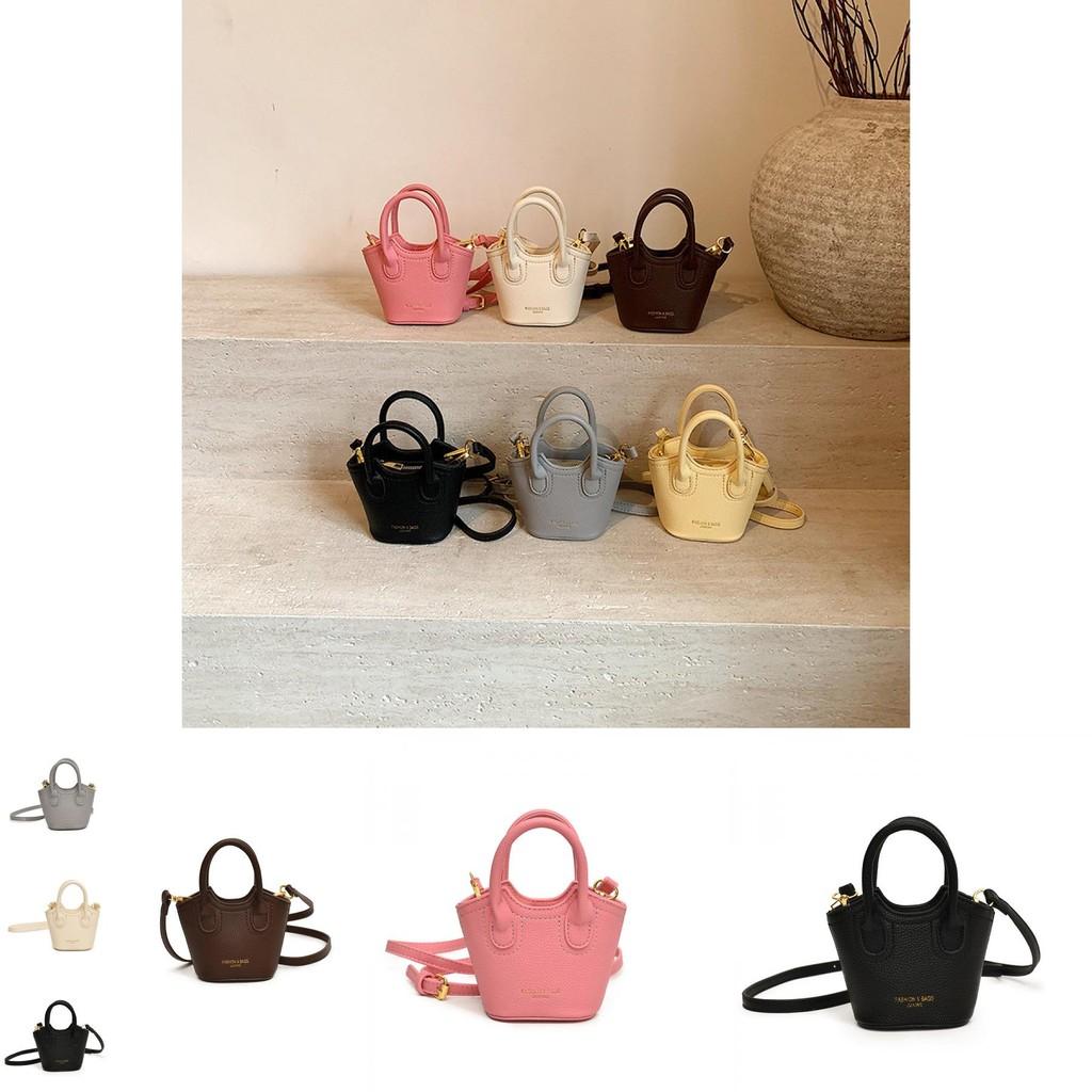 Adorable Solid Color Kids Crossbody Bag Trendy Mini Purse For Playdates And Outings