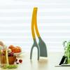 1Pcs New 2 in 1 Grip Flip Spatula Tongs Egg Flipper Spatula Silicone Non Stick Coating Pancake Fish French Toast Omelet Making Tool