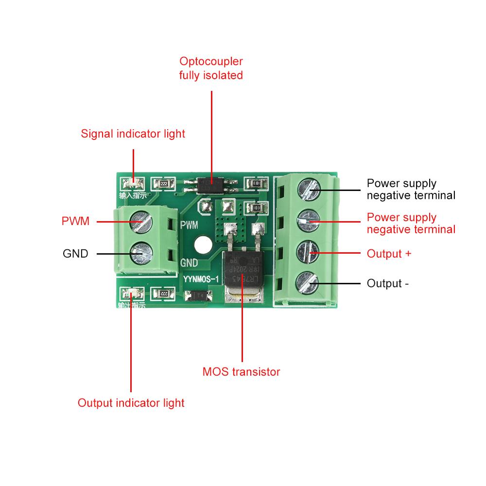MOS Optocoupler Isolation Driver Module Field Effect Transistor Trigger Switch PWM Control Controller Board Electronic Kit
