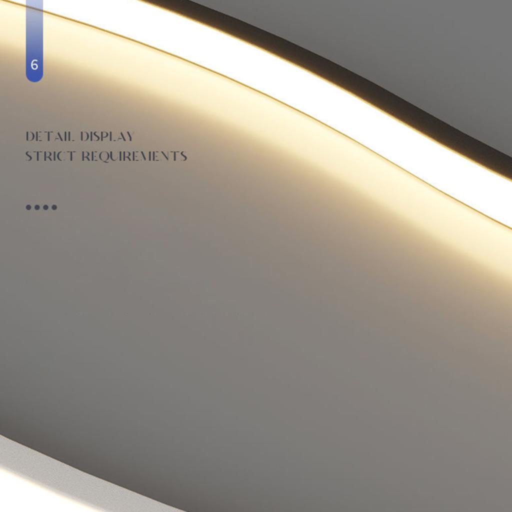 New Stylish Elegant Modern Black LED Wall Light - Chic Contemporary White Interior Lamps - Sleek Indoor Decor Accent for Living