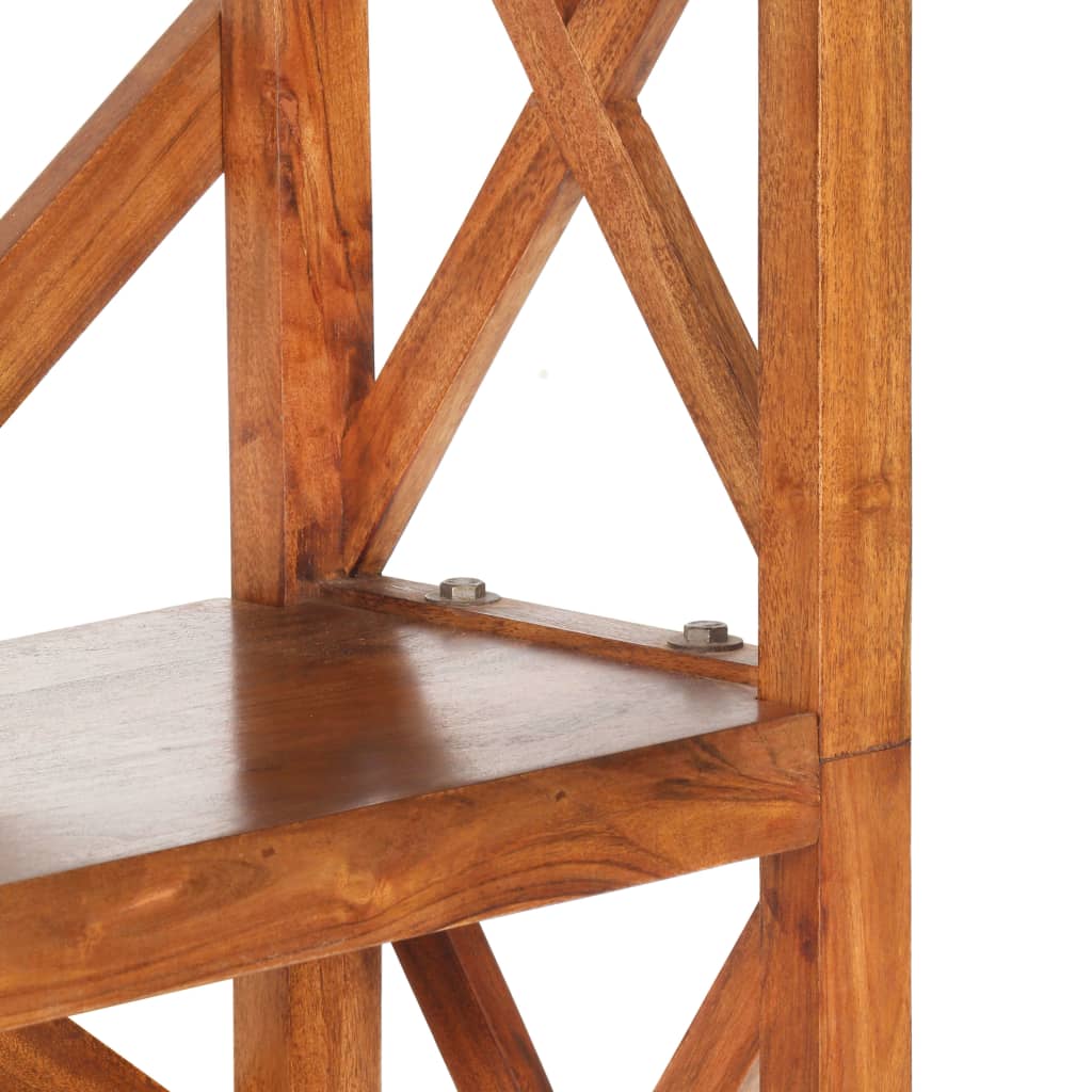 Bookshelf 60x30x160 Cm Solid Wood with Honey Colored Finish