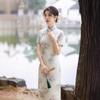 Old Shanghai long cheongsam 1011 spring new new Chinese-style young temperament long-sleeved national style dress