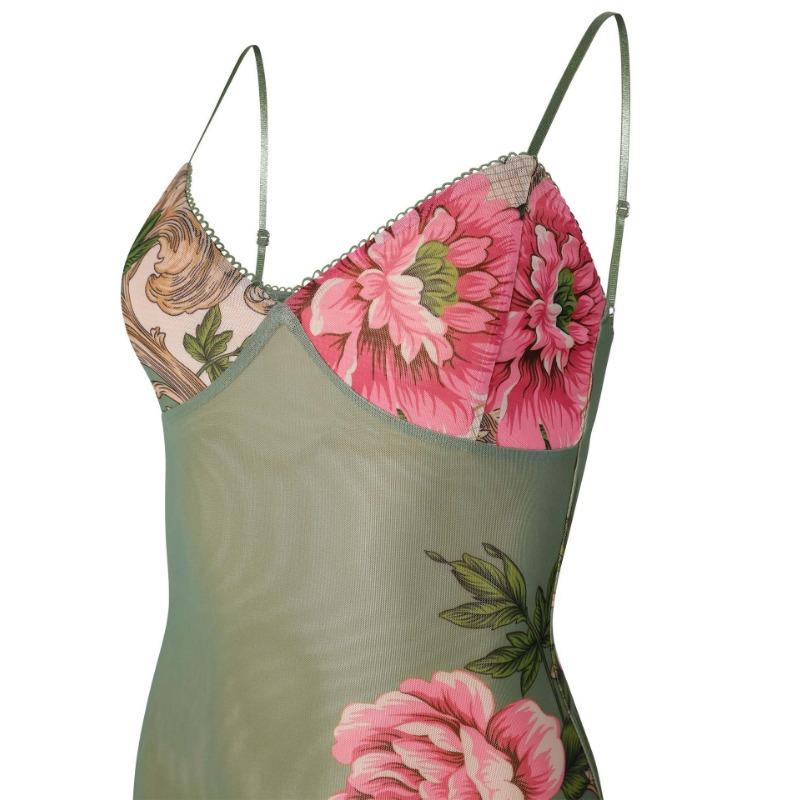 Dámské dlouhé šaty Holiday Ethos Slim Design s potiskem Smyslné halterové šaty Dámské šaty