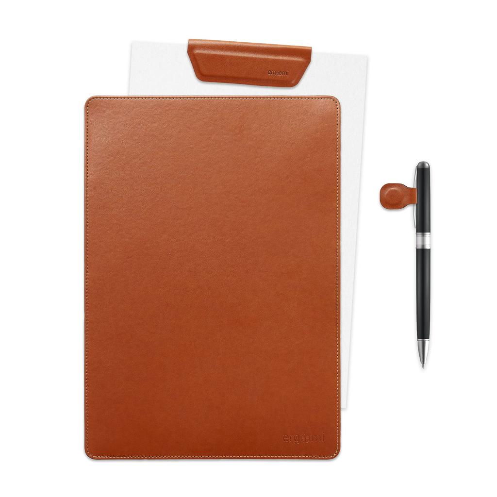 ergomi Individual Folder A4 Multifunctional PU Leather with Magnetic Clip and Pen Ideal for Document and Contract Office and New Employee Gift [Fits