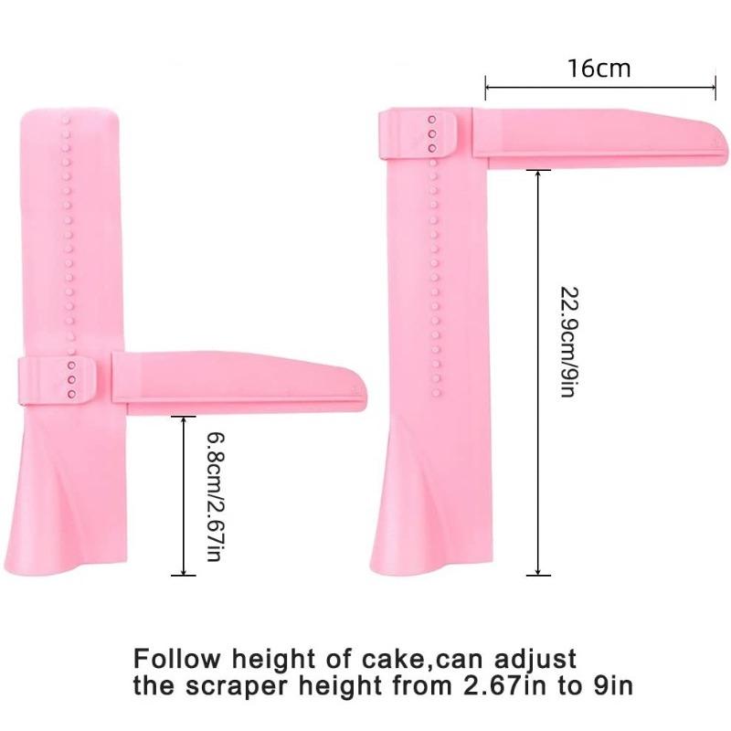 Adjustable Kitchen Turning Sugar Leveling Device Cake Decorating Cake Spatula DIY Food Grade Plastic Cake Kitchen Pastry Tools