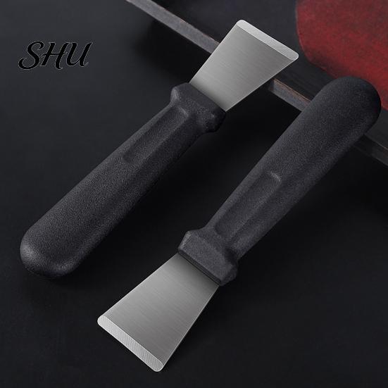 Multifunctional Cleaning Tool Scraper High Strength Ergonomic Handle Wear Resistant Super Sharp Compact Size Metal Stove Remove Rust Stainless-Steel