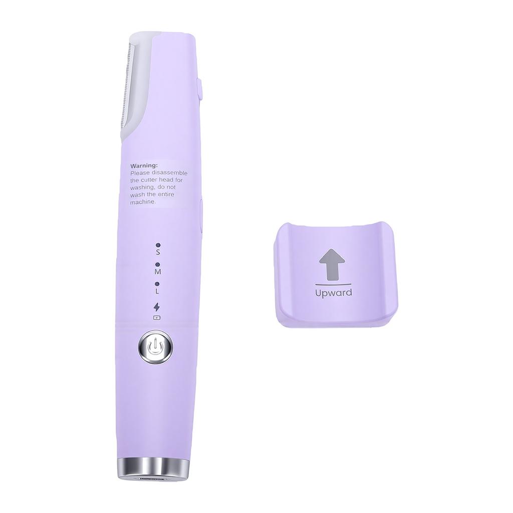 Facial Exfoliation Hair Removing Tool USB C Rechargeable Facial Exfoliation Hair Remover with LED Light 3 Speeds 5