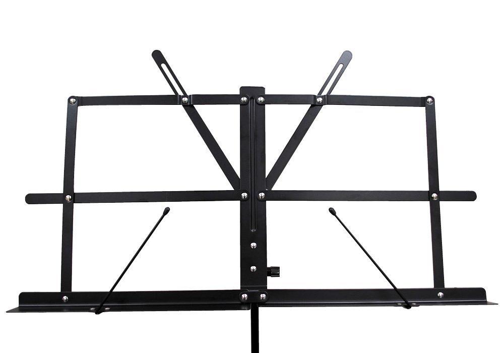 KC Kyoritsu Music Stand Lightweight Steel Foldable Black Case MS-200J/BK (Soft Included)