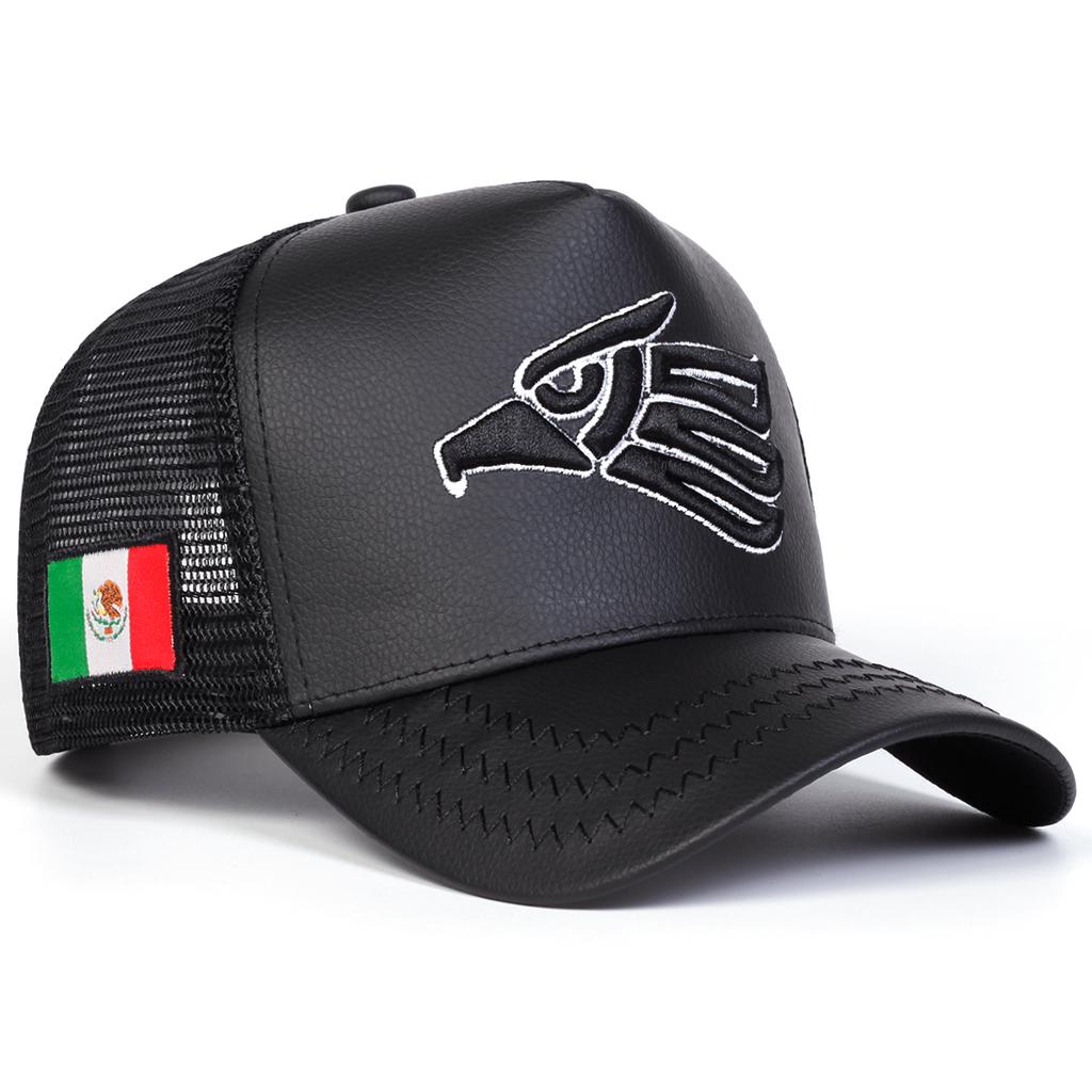 Men Mexican Flag Eagle Embroidered Baseball Cap Mesh Hat Outdoor Adjustable Sunscreen Leisure Hat Spring Autumn Travel Tourism Beach Vacation
