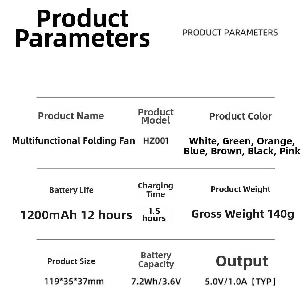 3 Speed Portable Mini Handheld Fan Adjustable Strong Wind Electric Fan  Travel