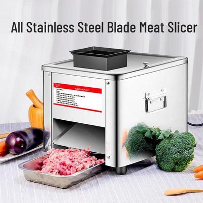 Automatische Fleisch- und Gemüseschneidemaschine und -mühle aus Edelstahl für den gewerblichen und privaten Gebrauch