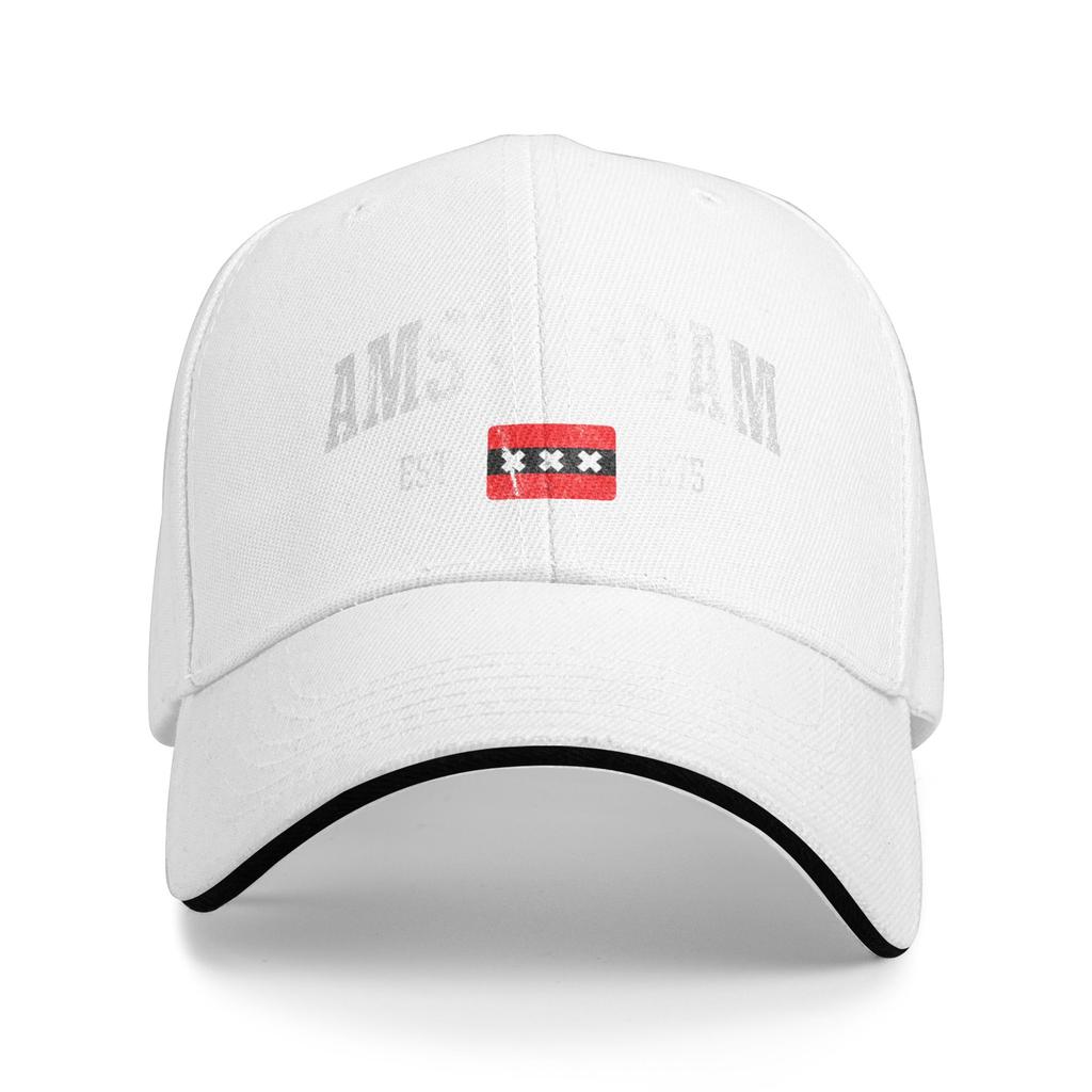 Cappellino da baseball unisex con bandiera di Amsterdam Est   Sole dei Paesi Bassi Estate Unisex Unisex Cappellino Trucker Personalizzato Vendita all'ingrosso Sportivo Snapback