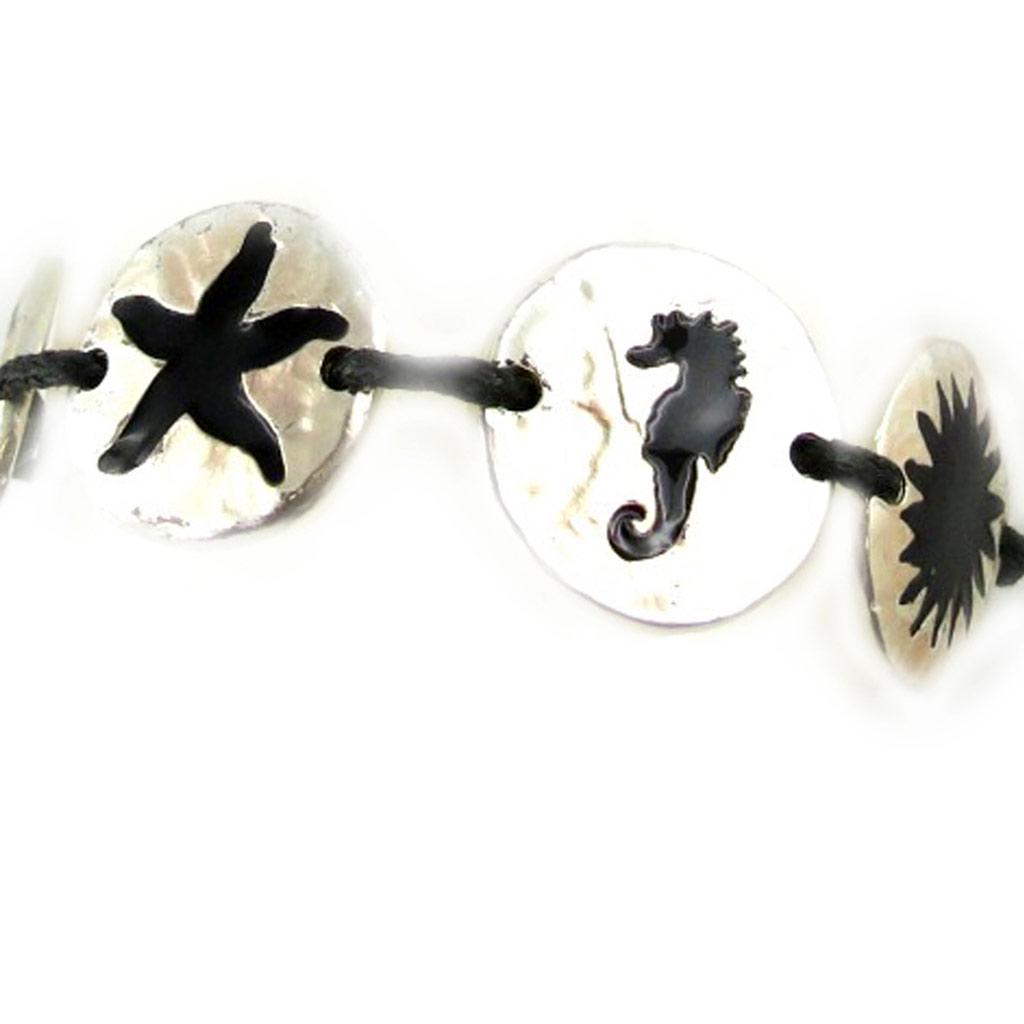 Dolce Vita [E1589] - Designer Bracelet 'Clio' Black Silver