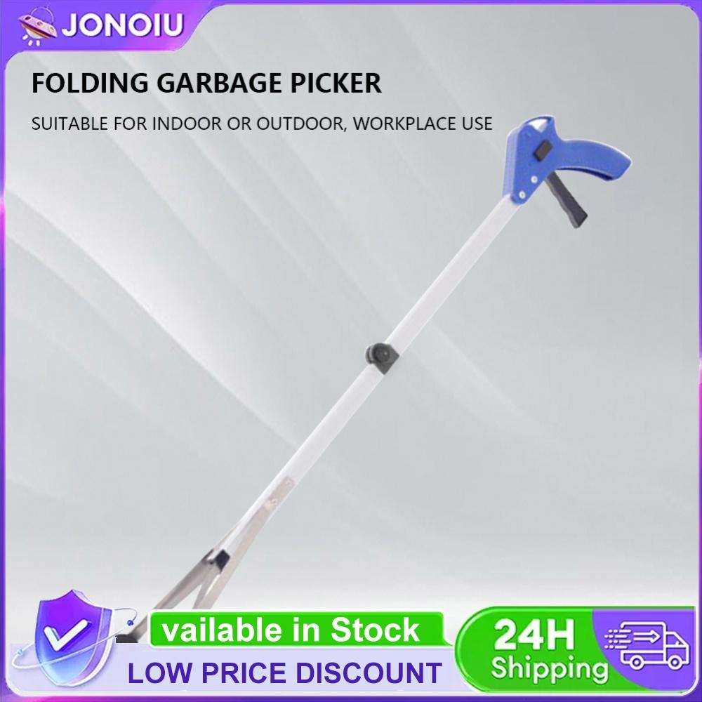 Trash Grabber Folding Cleaning Up Clip Aluminum Alloy Litter Picker Strong Rubber Suction Cups for Indoor/Outdoor/Workplace/Home