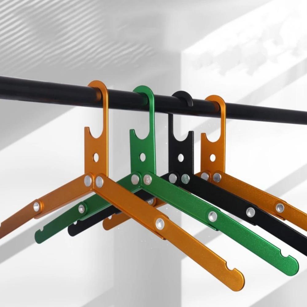 1 st Aluminium Vikbara Bärbara Hängare för Affärsresor Ultralätta Halkfria Hängare för Bilresor Utomhuscampingtillbehör