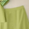 ZANZEA Women Short Sleeve Blouse and Skirts Summer Two Piece Suit Sets