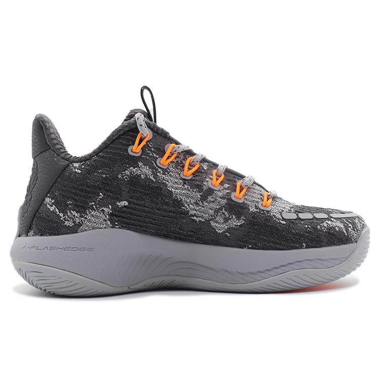 New Anta Sky Body 5 Cushioning Anti Slip And Wear Resistant Mid Top Basketball Shoes Gray 112211605-4