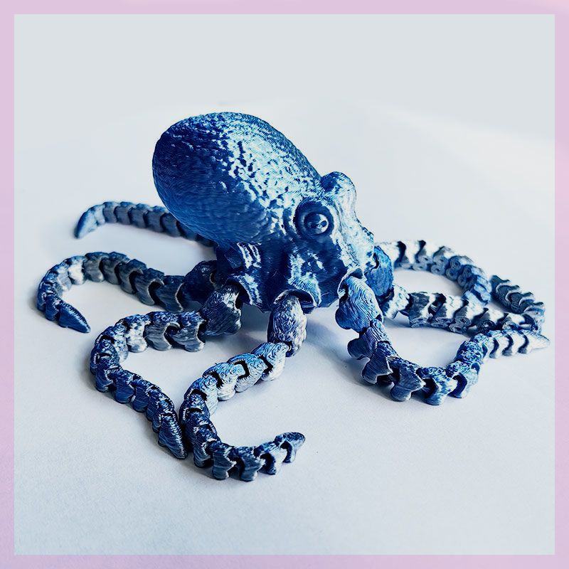 3D Printing Octopus Ornament Fish Tank Landscape Jewelry Internet Celebrity Toy Octopus Model Simulation Creative Handmade Gift