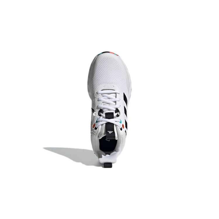 Adidas OwnTheGame 2.0 Slip Resistant Abrasion Resistant Mid top Performance Basketball Shoes White Black Kids' H01556