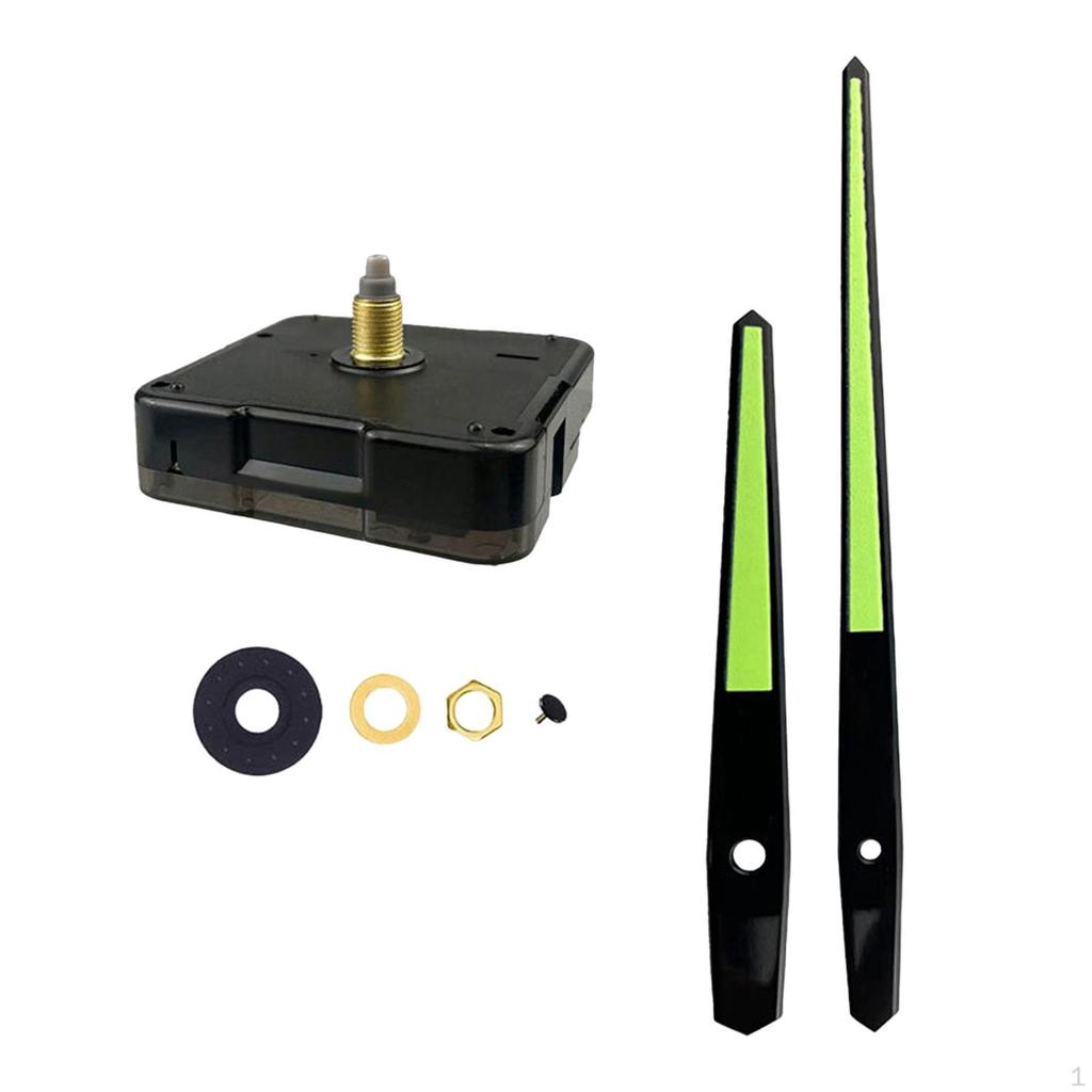 DIY Wall Clock Clockwork Hands Set Quiet 8mm Thread for Craft Clocks Repair Painting