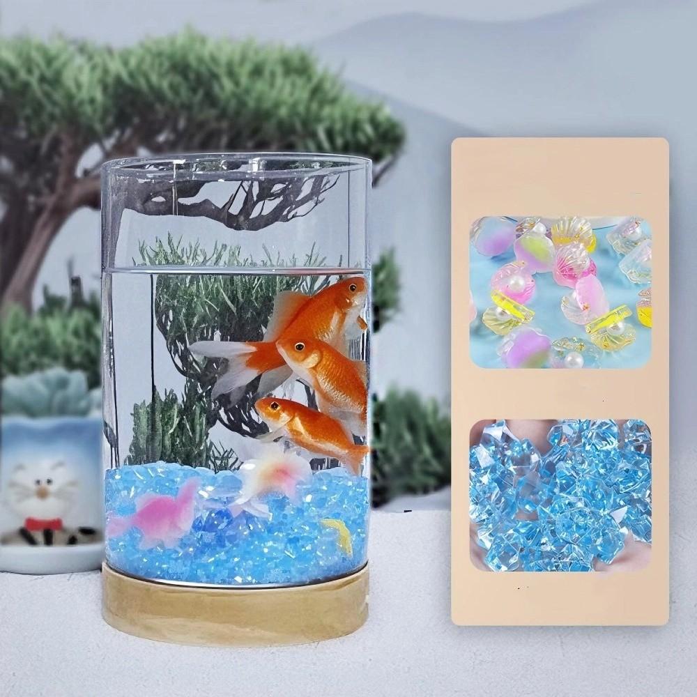 High Transparency Betta Fishtank Glass Ecological Tank Creative Goldfish Tank  Desktop Decoration
