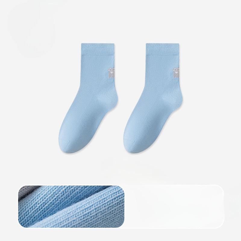 Female Autumn Cartoon Cute Cat Sweat Absorbing Deodorant Boneless Anti Pilling Socks