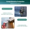 Icsee 9MP Wireless Three-Lens Camera with Triple Screen for Outdoor Monitoring