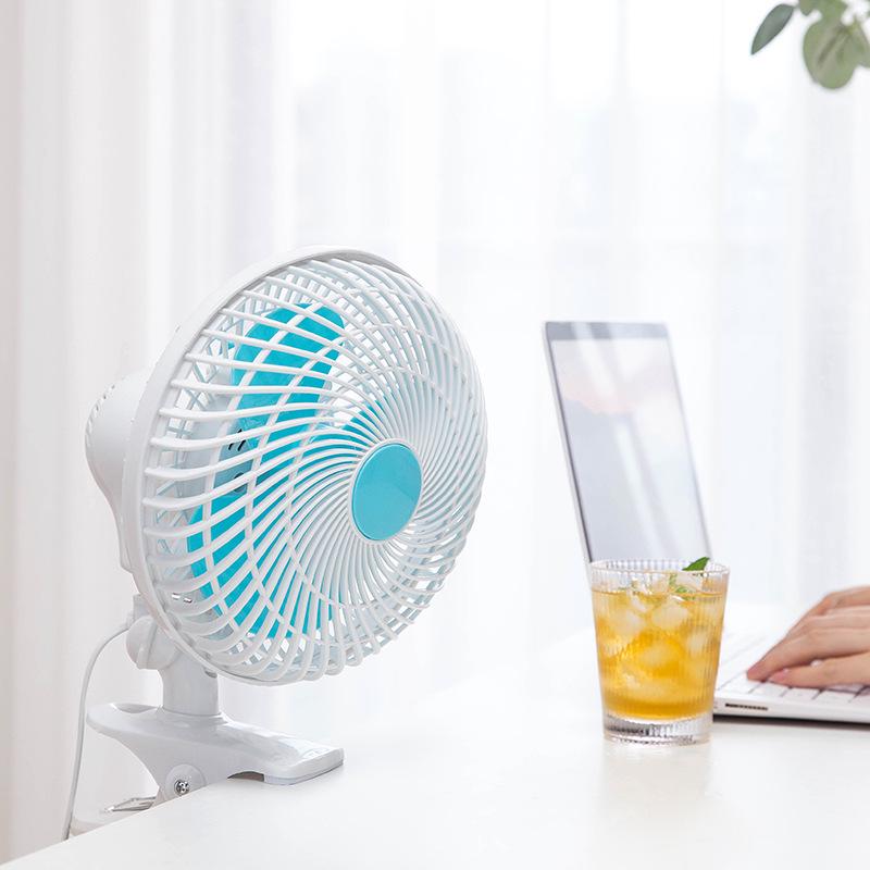 Silent Mini Desktop & Wall-Mount Clip Fan for Dorms