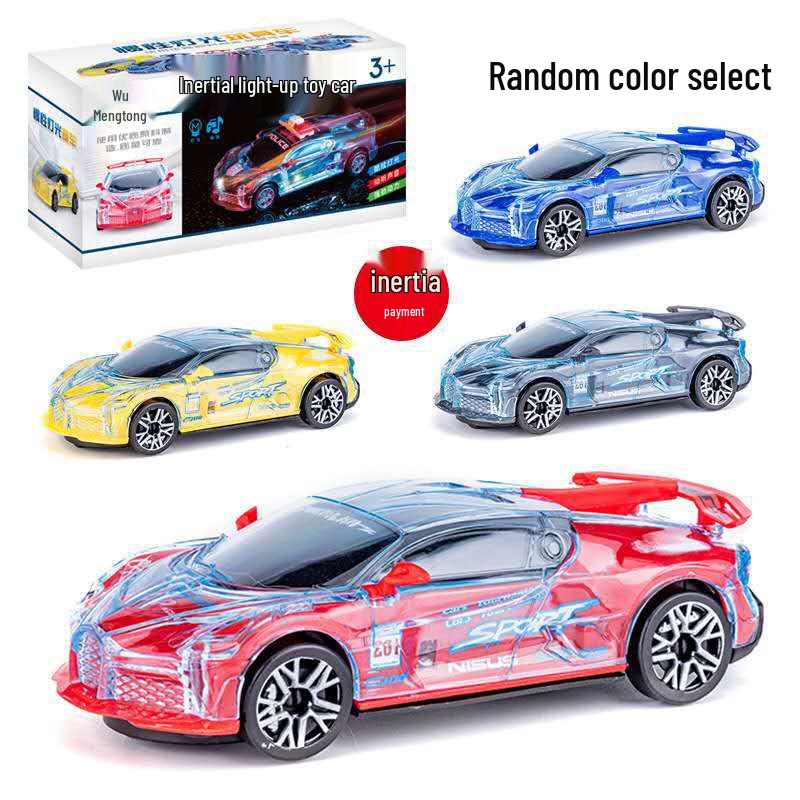 Electric Racing Toy Car with 3D Lights and Music - Popular for Kids