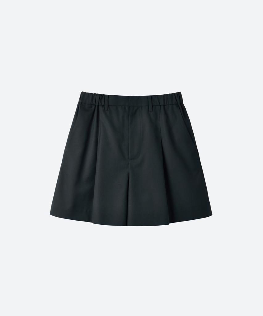 Moon Sun Unisex, Back Pleated Skort / Black