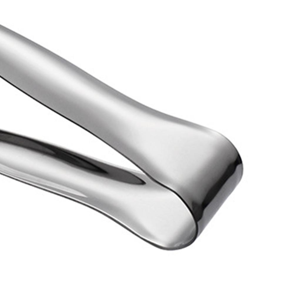 Ice Cube Tongs Stainless Steel Ice Tongs KTV Bar Cocktail Tools with Serrated for Ice Cube Tongs Cocktails Whiskeys