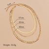 Popular personality retro simple multi-layer women's necklace combination supply