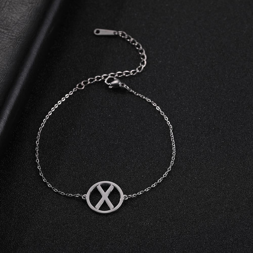 My Shape 24 Viking Runes Odin Stainless Steel Bracelet Adjustable Nordic Small Charm Cuff Bangle Jewelry Gifts for Women Female