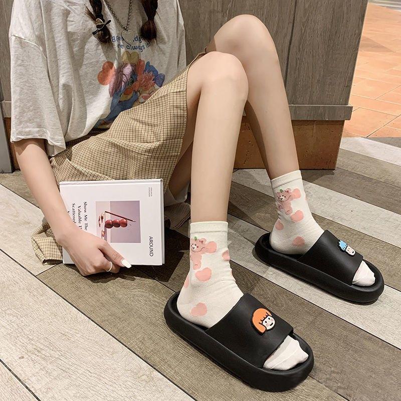 Sommer Damen Dicke Weiche Hausschuhe Niedliche Liebhaber Hausschuhe Freizeit Herren Damen Unisex Indoor Badezimmer Anti-Rutsch Hausschuhe