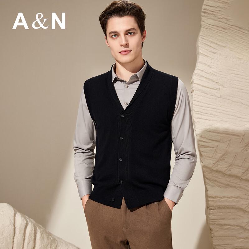 Herren Kaschmir-Mischung V-Ausschnitt Strickweste